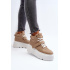 Zazoo 3450 Dámske Kožené Tenisky Beige - Béžová