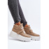 Zazoo 3450 Dámske Kožené Tenisky Beige - Béžová