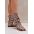 Zazoo 3437 Dámske Semišové Sandále S Návlekom Na Zips Beige - Béžová