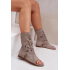 Zazoo 3437 Dámske Semišové Sandále S Návlekom Na Zips Beige - Béžová