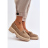 Zazoo 3429 Semišové Dámske Mokasíny S Ozdobou Beige - Béžová
