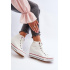 Dámske tenisky na podpätku Cross Jeans NN2R4004 Biele - Biela