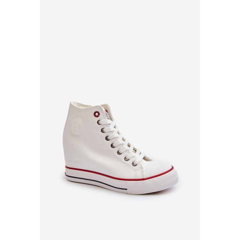 Dámske tenisky na podpätku Cross Jeans NN2R4004 Biele - Biela