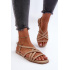 Ploché dámske sandále Big Star NN274012 Beige - Béžová
