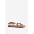 Ploché dámske sandále Big Star NN274012 Beige - Béžová