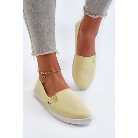 Dámske tenisky slip-on žlté Adrancia - Odtiene žltej a zlatej