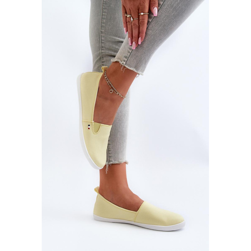 Dámske tenisky slip-on žlté Adrancia - Odtiene žltej a zlatej