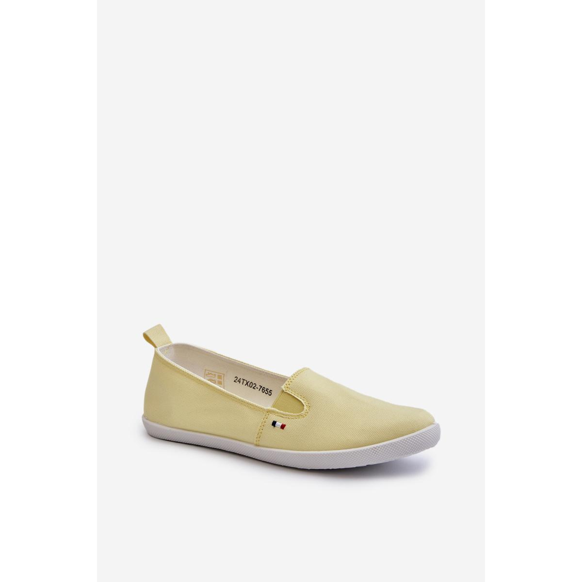 Dámske tenisky slip-on žlté Adrancia - Odtiene žltej a zlatej