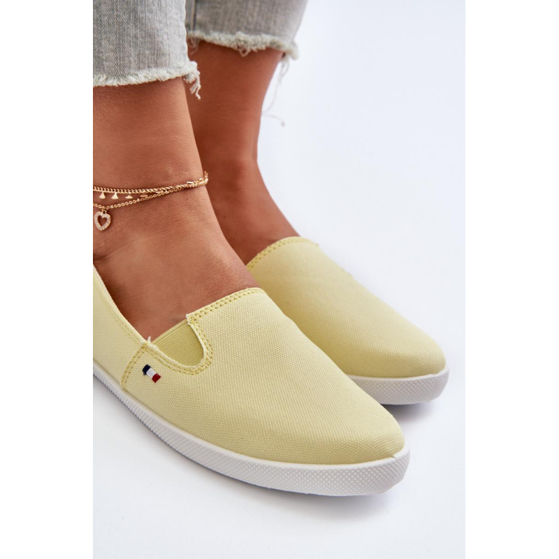 Dámske tenisky slip-on žlté Adrancia - Odtiene žltej a zlatej