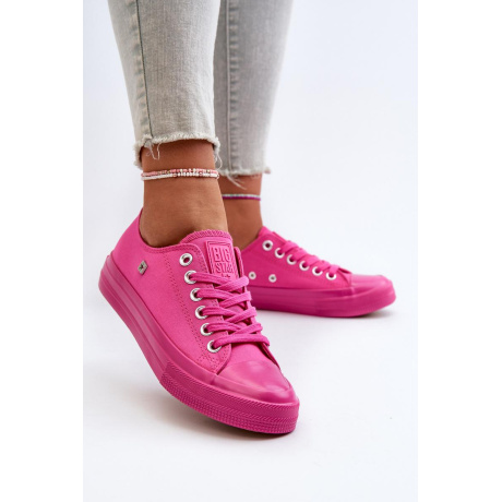 Klasické dámske tenisky Big Star NN274290 Fuksia - Odtiene ružovej