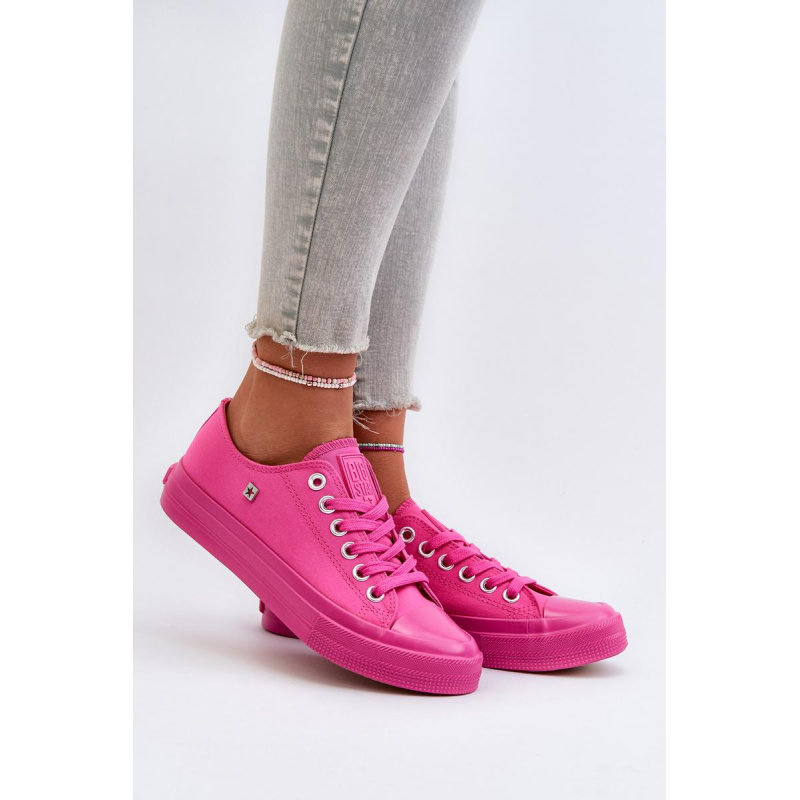 Klasické dámske tenisky Big Star NN274290 Fuksia - Odtiene ružovej
