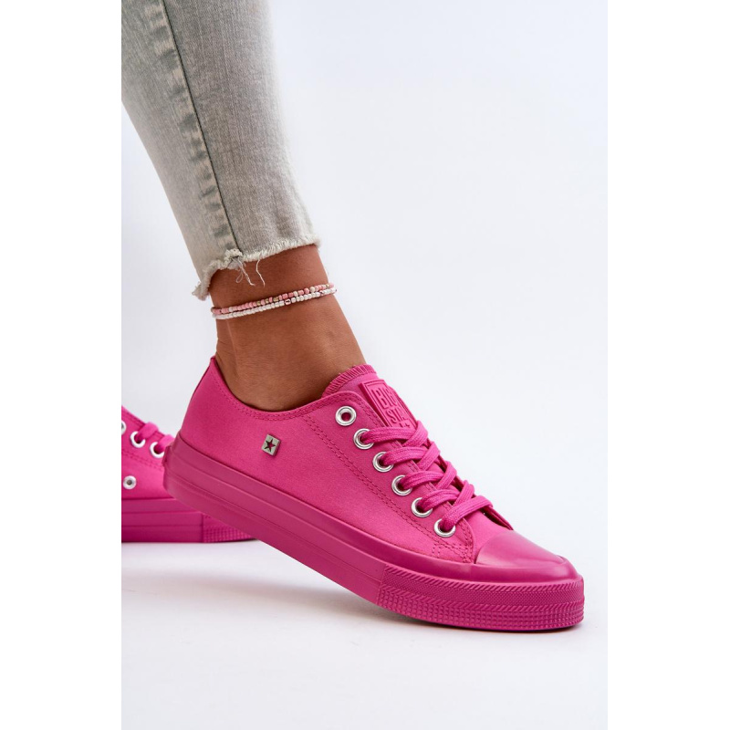 Klasické dámske tenisky Big Star NN274290 Fuksia - Odtiene ružovej