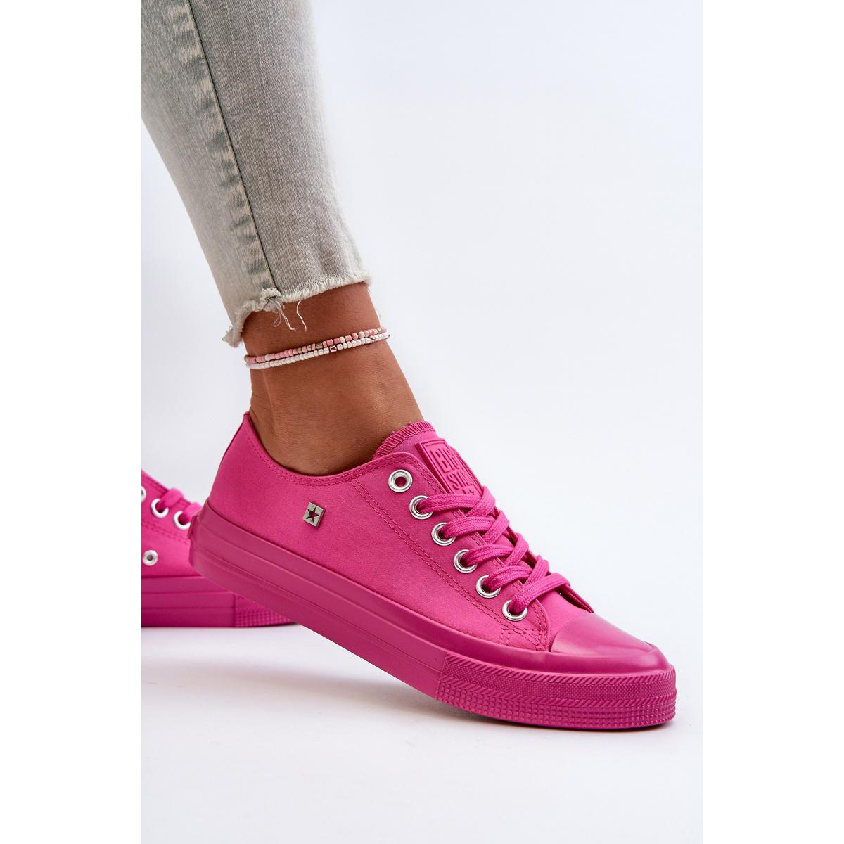Klasické dámske tenisky Big Star NN274290 Fuksia - Odtiene ružovej