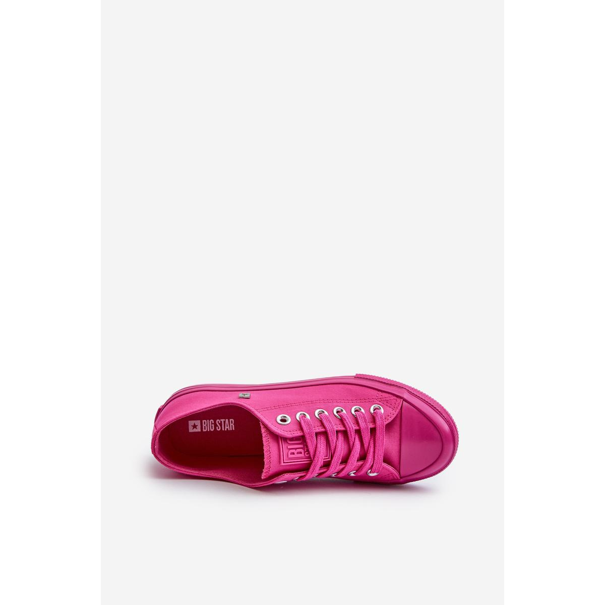 Klasické dámske tenisky Big Star NN274290 Fuksia - Odtiene ružovej