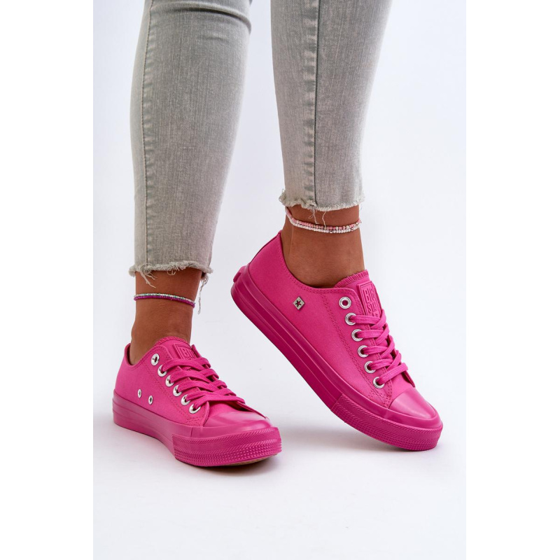 Klasické dámske tenisky Big Star NN274290 Fuksia - Odtiene ružovej