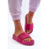 Dámske strapce na platforme z semišu Big Star NN274A672 fuchsia - Odtiene ružovej