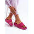 Dámske strapce na platforme z semišu Big Star NN274A672 fuchsia - Odtiene ružovej