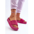 Dámske strapce na platforme z semišu Big Star NN274A672 fuchsia - Odtiene ružovej