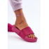 Dámske strapce na platforme z semišu Big Star NN274A672 fuchsia - Odtiene ružovej