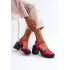 Zazoo 40386 Dámske Kožené Sandále Na Podpätku Fuksia - Odtiene ružovej