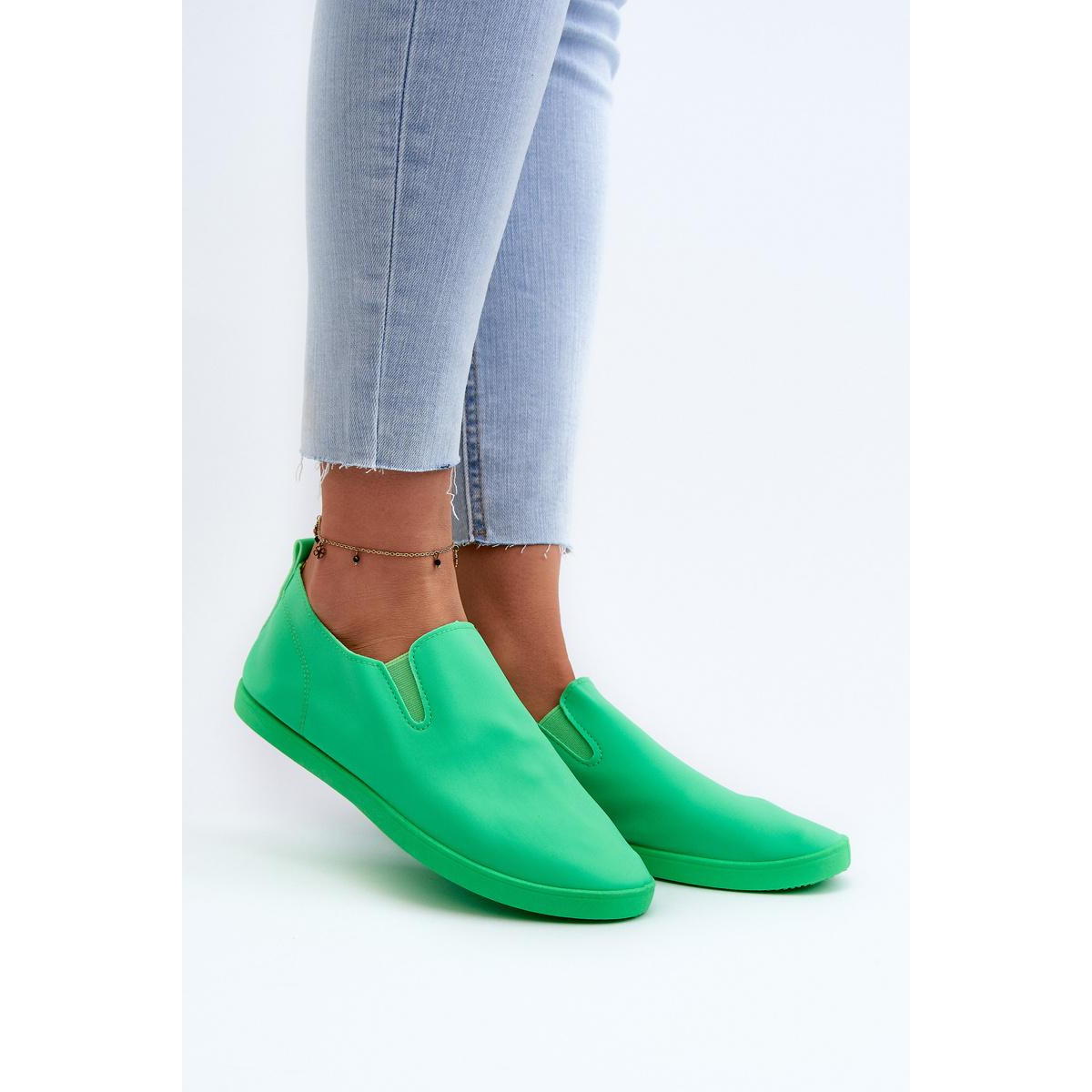 Dámske Tenisky Slip-On Zelené Lovinia - Odtiene zelenej