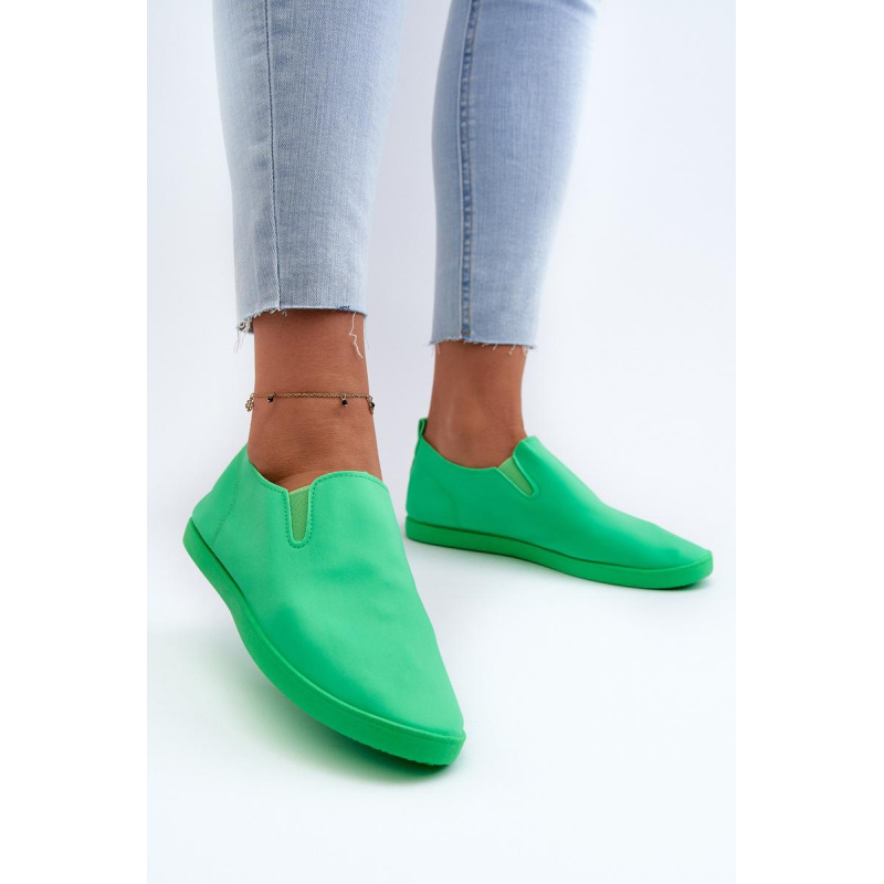 Dámske Tenisky Slip-On Zelené Lovinia - Odtiene zelenej