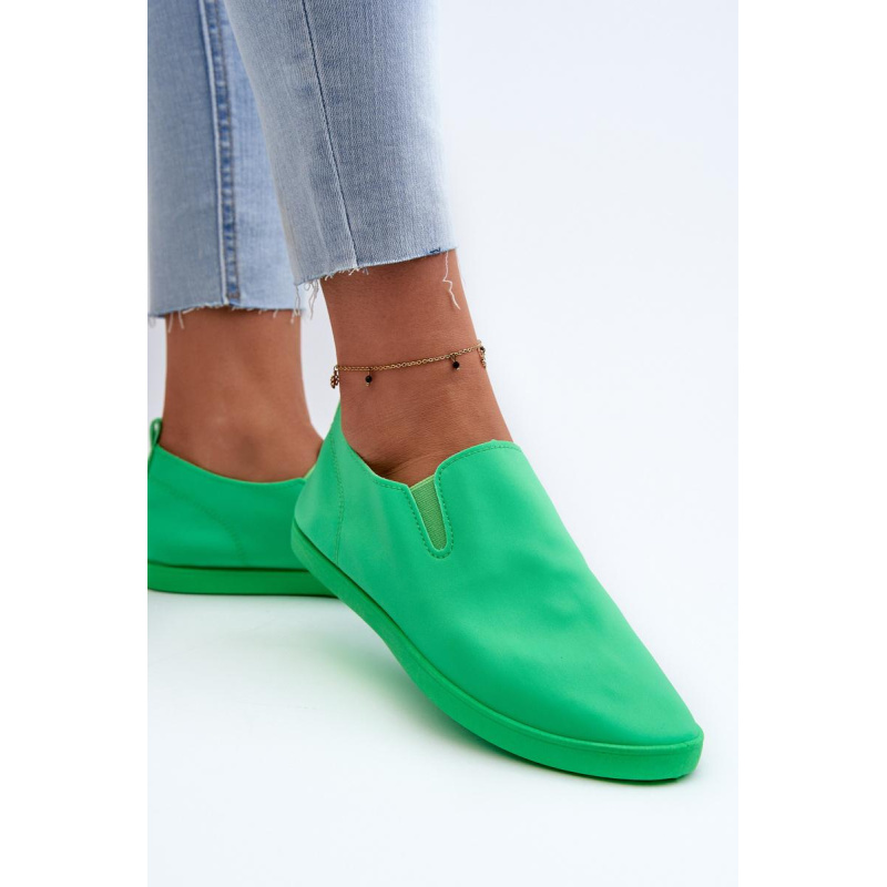 Dámske Tenisky Slip-On Zelené Lovinia - Odtiene zelenej