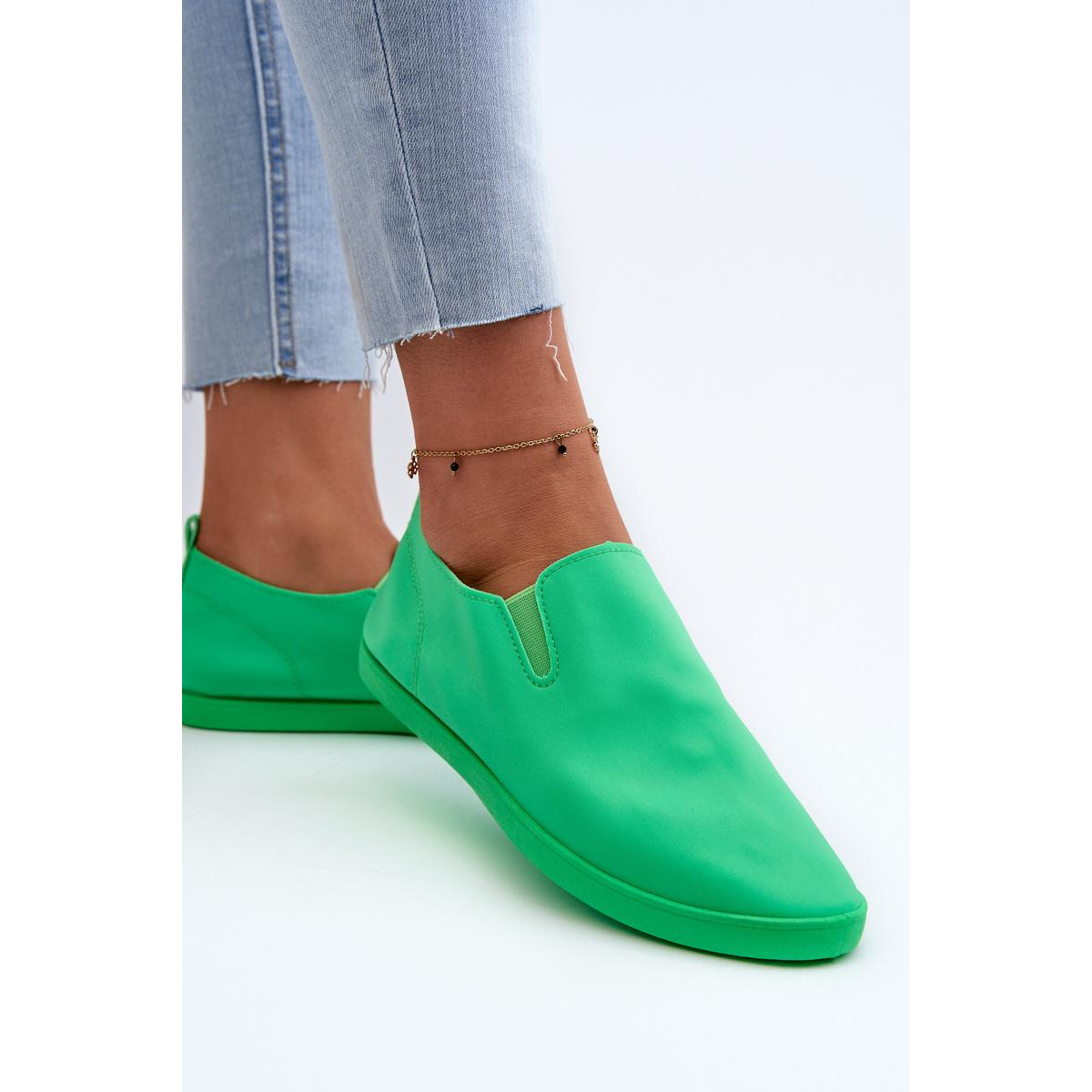 Dámske Tenisky Slip-On Zelené Lovinia - Odtiene zelenej
