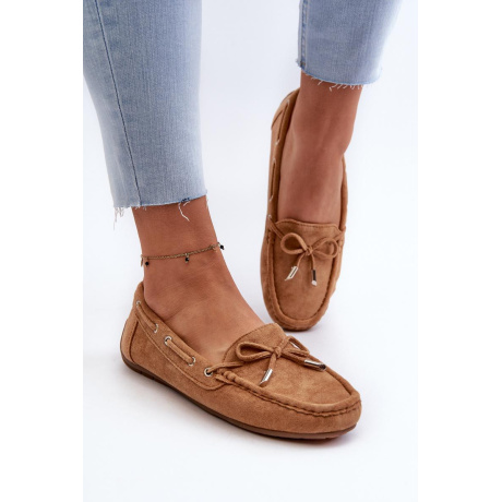 Dámske semišové mokasíny Camel Si Passione - Odtiene hnedej a béžovej