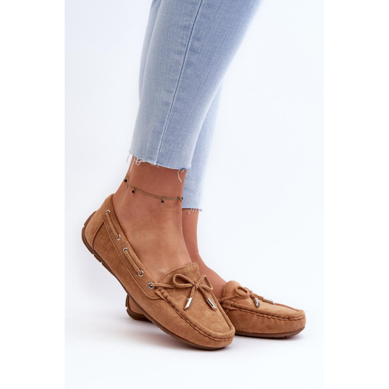 Dámske semišové mokasíny Camel Si Passione - Odtiene hnedej a béžovej