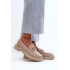 Ženské semišové Moccasins S.Barski HX52-222 BEIGE - Béžová