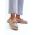 Ženské semišové Moccasins S.Barski HX52-222 BEIGE - Béžová