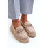 Ženské semišové Moccasins S.Barski HX52-222 BEIGE - Béžová