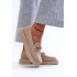 Ženské semišové Moccasins S.Barski HX52-222 BEIGE - Béžová