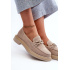 Ženské semišové Moccasins S.Barski HX52-222 BEIGE - Béžová