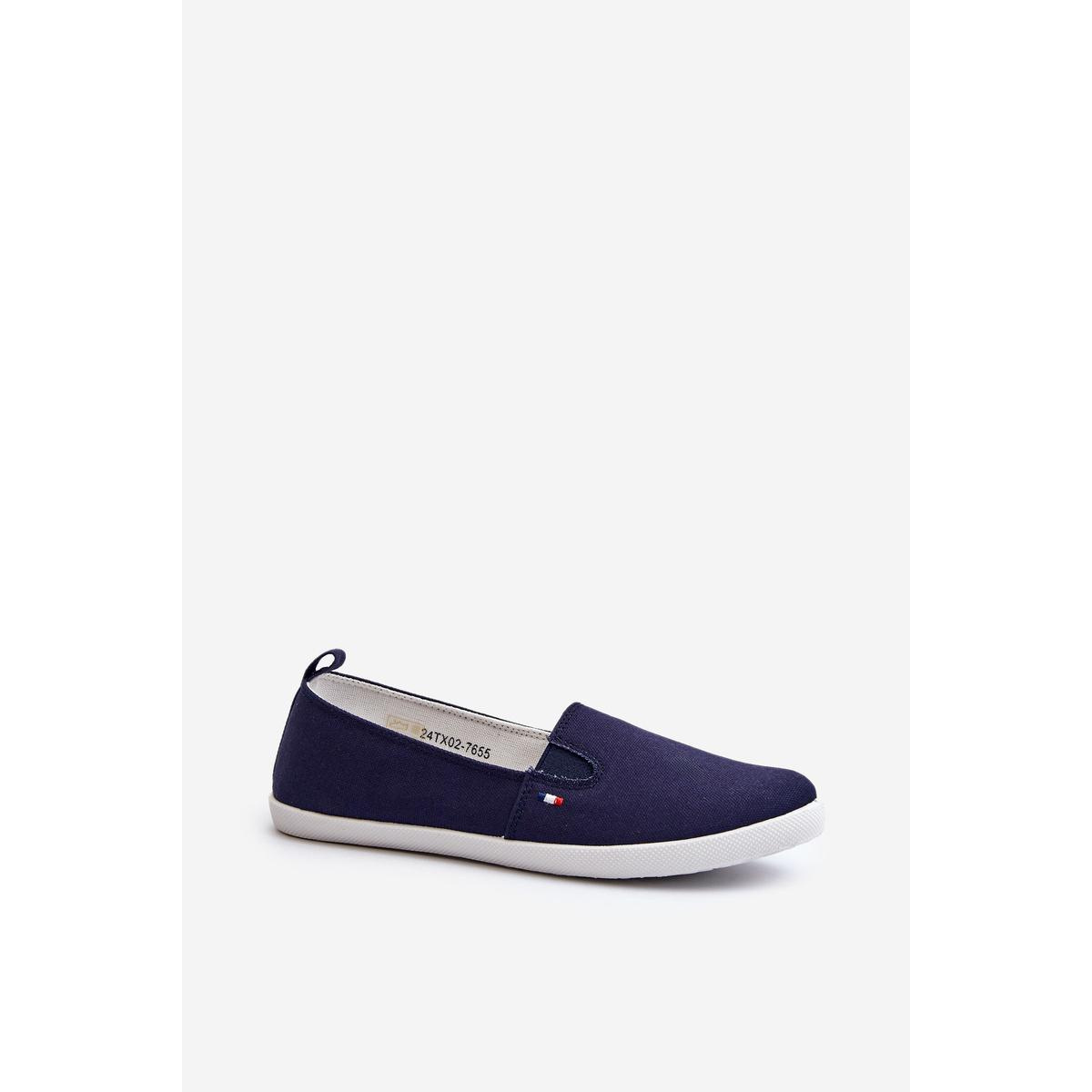 Dámske námornícke slip-on tenisky modré Adrancia - Modrá