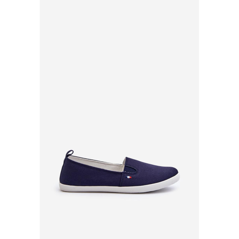 Dámske námornícke slip-on tenisky modré Adrancia - Modrá