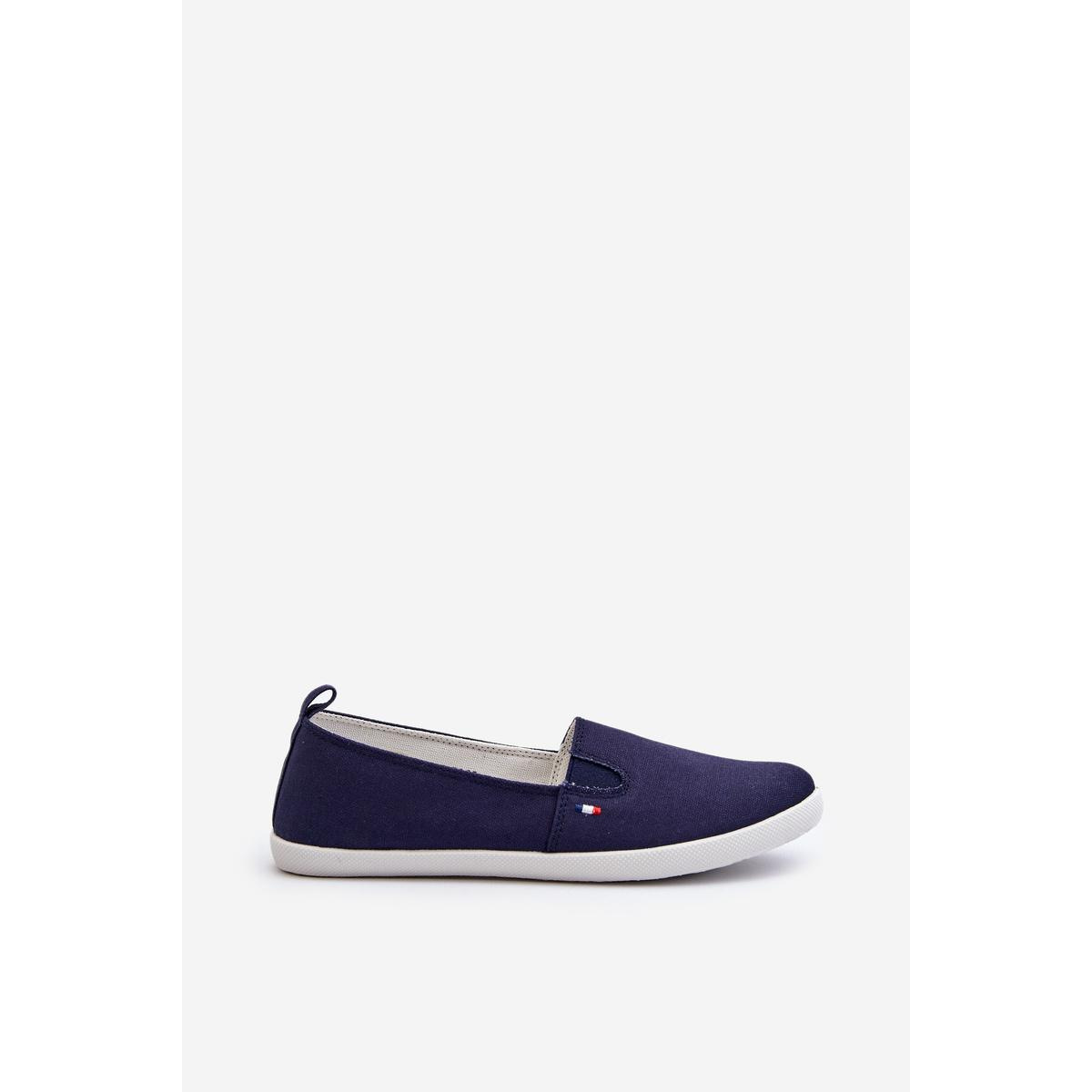 Dámske námornícke slip-on tenisky modré Adrancia - Modrá