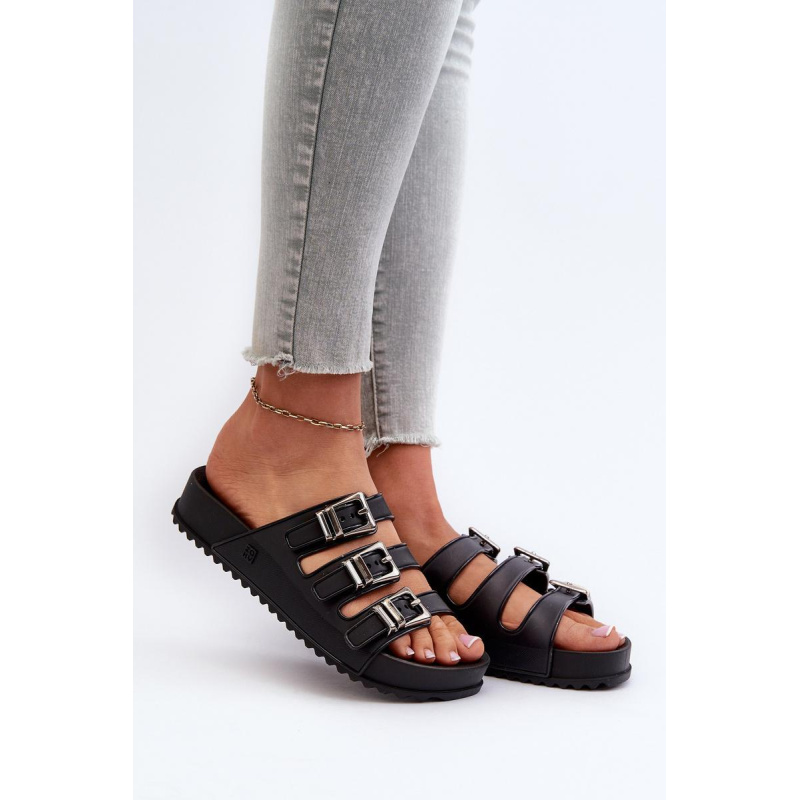 Dámske gumové flip -flops Zaxy JJ285058 čierna