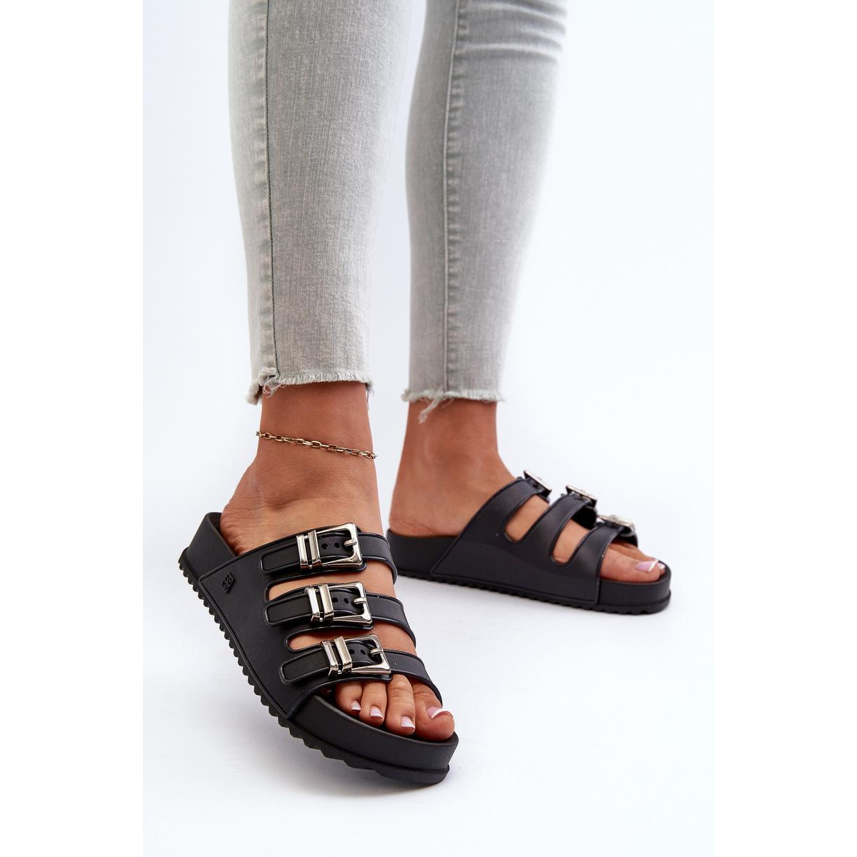 Dámske gumové flip -flops Zaxy JJ285058 čierna