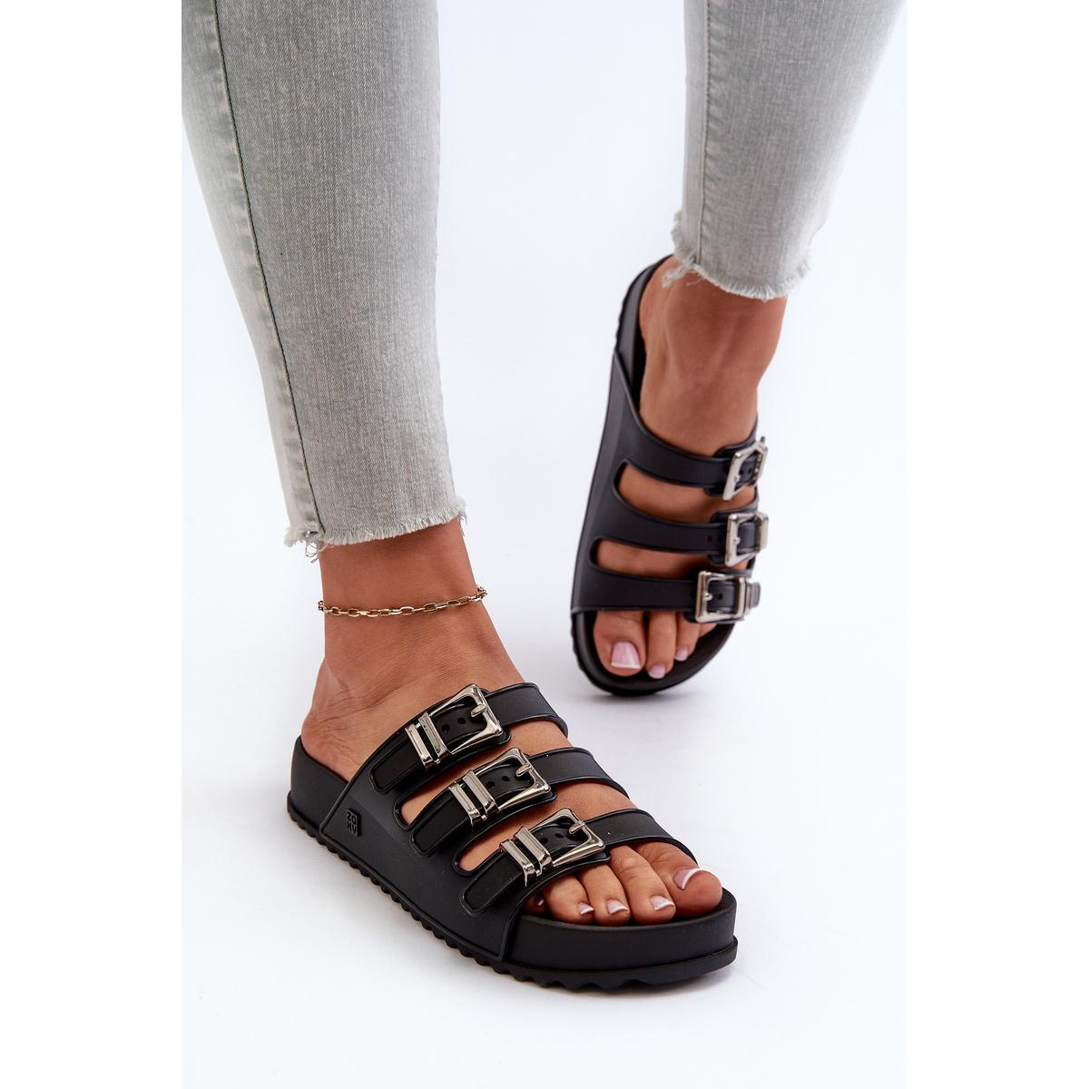 Dámske gumové flip -flops Zaxy JJ285058 čierna