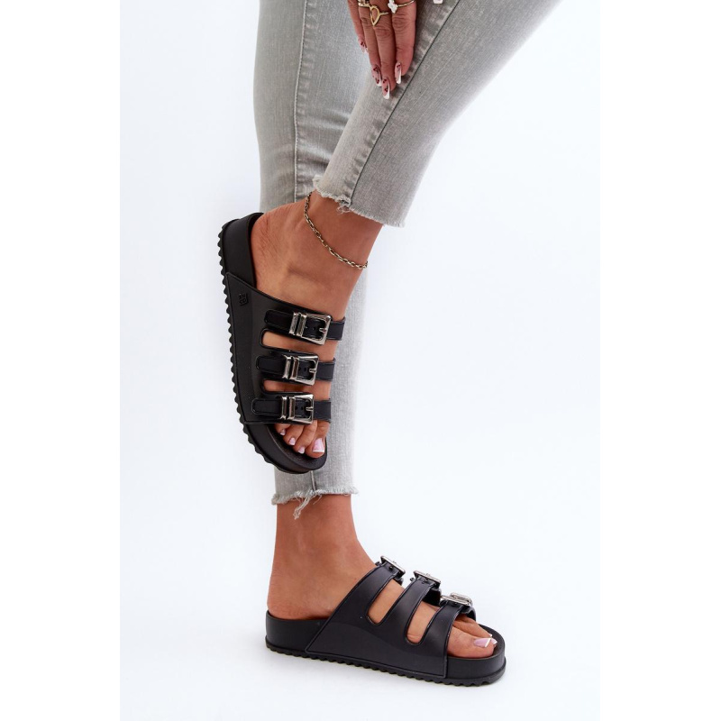 Dámske gumové flip -flops Zaxy JJ285058 čierna