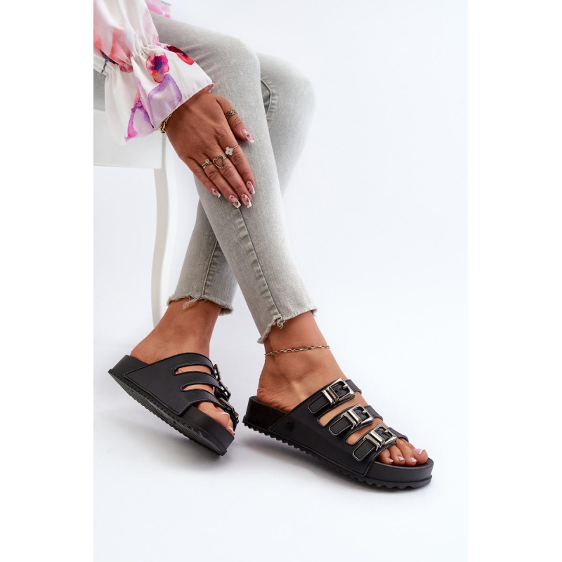 Dámske gumové flip -flops Zaxy JJ285058 čierna