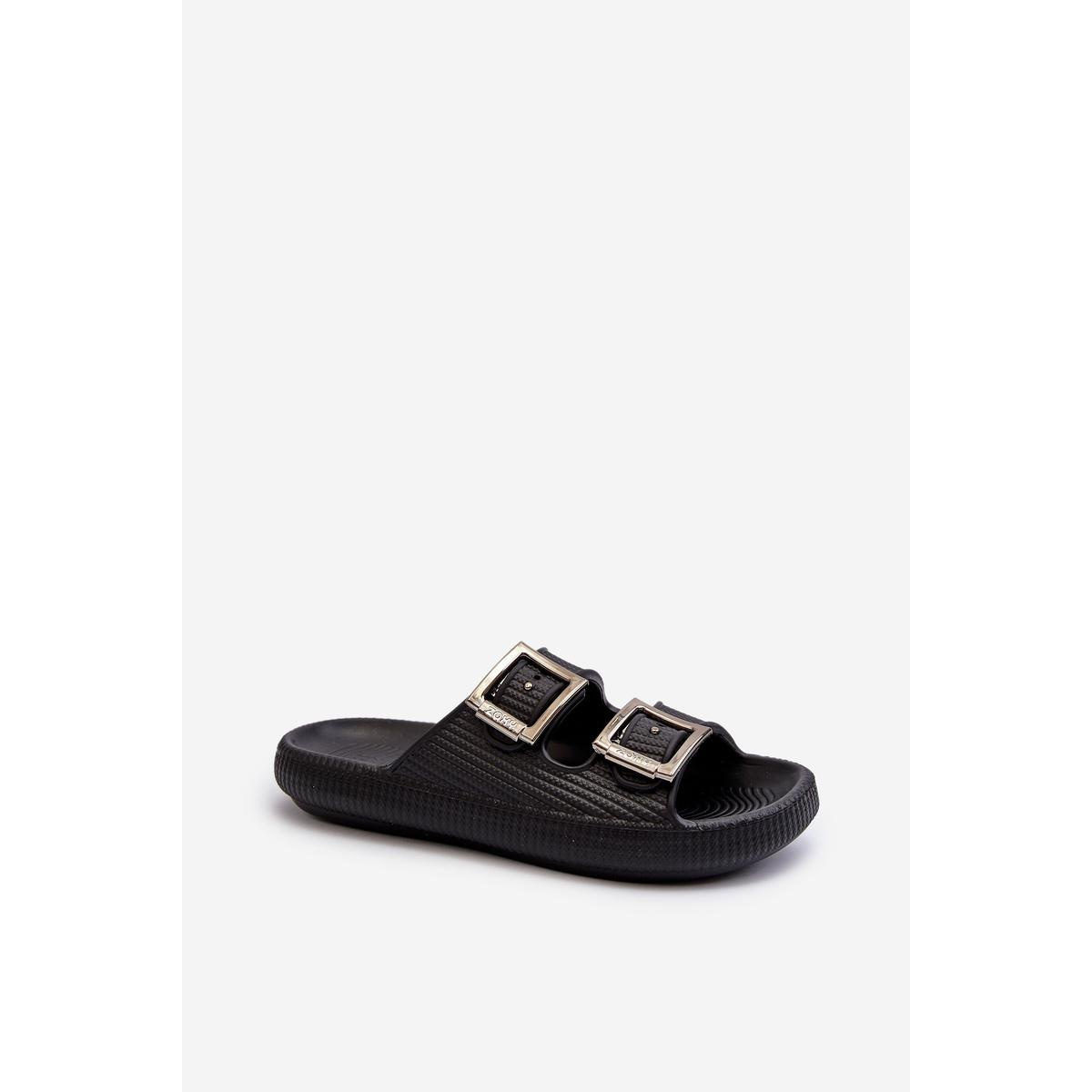Dámske gumové flip -flops Zaxy JJ285058 čierna - Čierna