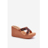 Dámske sandále na platni 83520 Ipanema High Fashion Slide Fem hnedé - Odtiene hnedej a béžovej