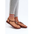 Dámske ploché sandále Japonky 83507 Ipanema Class Blown Up Sandal Fem hnedé - Odtiene hnedej a béžovej