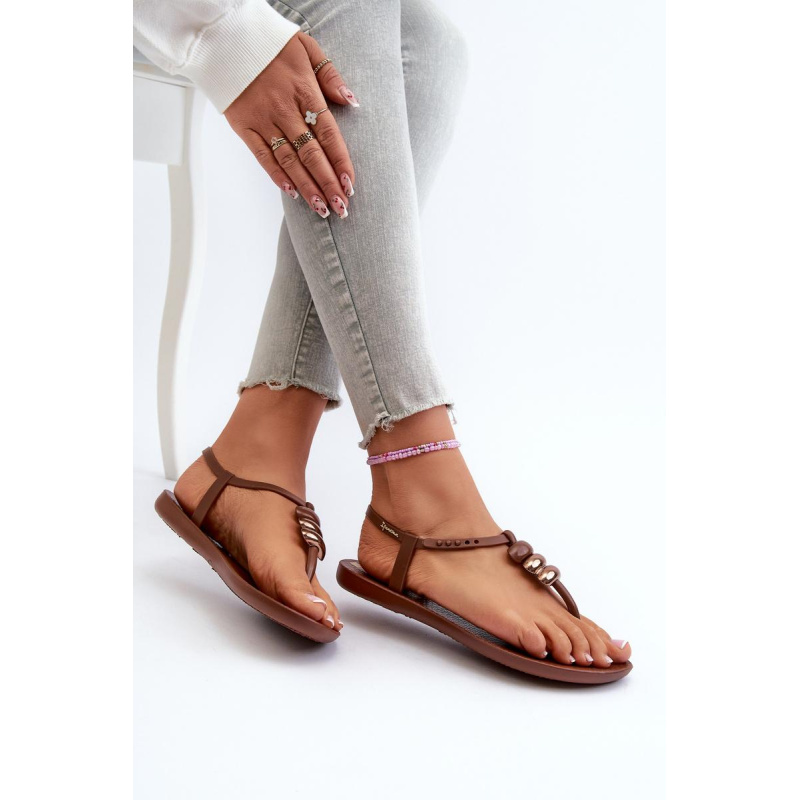 Dámske ploché sandále Japonky 83507 Ipanema Class Blown Up Sandal Fem hnedé - Odtiene hnedej a béžovej