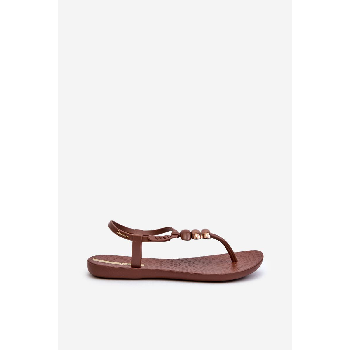 Dámske ploché sandále Japonky 83507 Ipanema Class Blown Up Sandal Fem hnedé - Odtiene hnedej a béžovej
