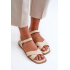 Dámske Ploché Sandále Z Ekokože S.Barski KV27-003 Beige - Béžová
