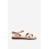 Dámske Ploché Sandále Z Ekokože S.Barski KV27-003 Beige - Béžová